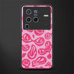 acid smiles bubblegum pink edition glass case for vivo x80 pro 5g image