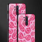 acid smiles bubblegum pink edition glass case for oneplus 8 pro image-2