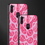acid smiles bubblegum pink edition glass case for samsung a11 image-2