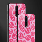 acid smiles bubblegum pink edition glass case for oneplus 8 image-2