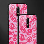 acid smiles bubblegum pink edition glass case for oneplus 6 image-2