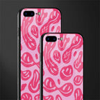 acid smiles bubblegum pink edition glass case for iphone 8 plus image-2