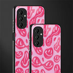 acid smiles bubblegum pink edition back phone cover | glass case for samsung galaxy a14 5g