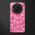 acid smiles bubblegum pink edition back phone cover | glass case for realme 11 pro 5g