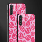 acid smiles bubblegum pink edition glass case for oneplus nord ac2001 image-2