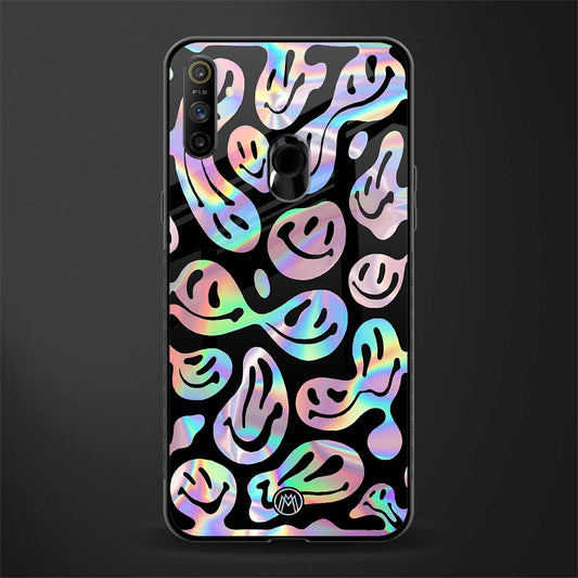 acid smiles chromatic edition glass case for realme narzo 20a image