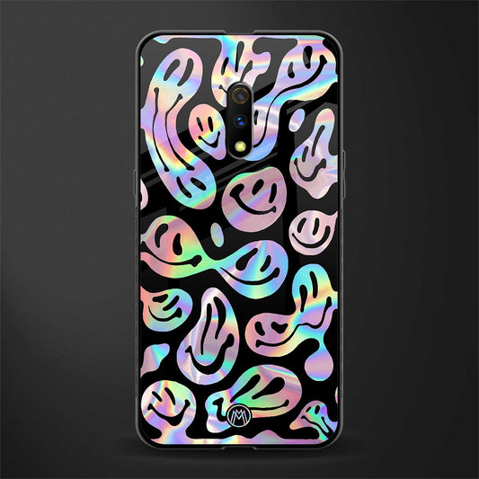 acid smiles chromatic edition glass case for realme x image