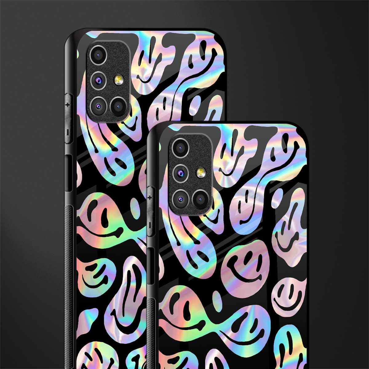acid smiles chromatic edition glass case for samsung galaxy m51 image-2