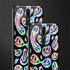 acid smiles chromatic edition glass case for oppo f11 image-2