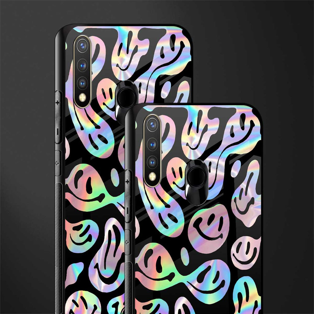 acid smiles chromatic edition glass case for vivo y19 image-2