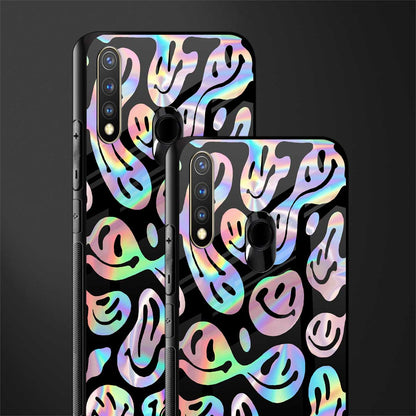 acid smiles chromatic edition glass case for vivo y19 image-2
