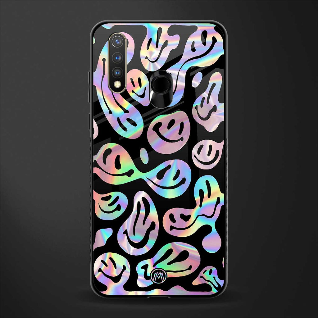 acid smiles chromatic edition glass case for vivo u20 image