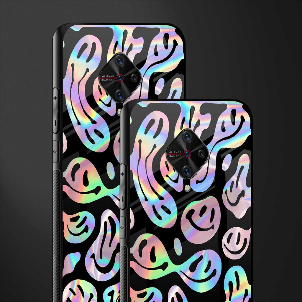 acid smiles chromatic edition glass case for vivo s1 pro image-2