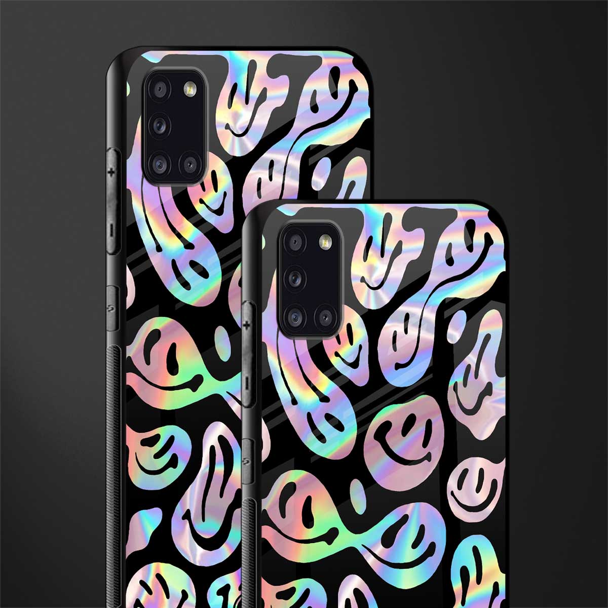 acid smiles chromatic edition glass case for samsung galaxy a31 image-2