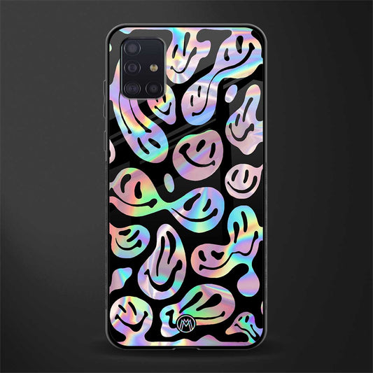 acid smiles chromatic edition glass case for samsung galaxy a71 image