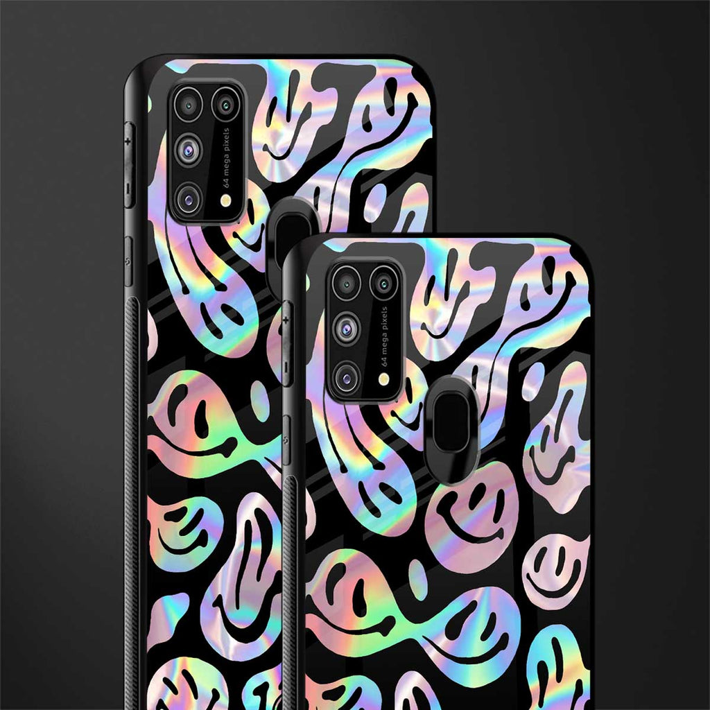 acid smiles chromatic edition glass case for samsung galaxy f41 image-2