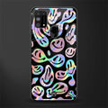 acid smiles chromatic edition glass case for samsung galaxy m31 prime edition image