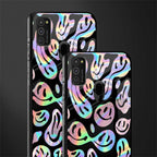 acid smiles chromatic edition glass case for samsung galaxy m30s image-2