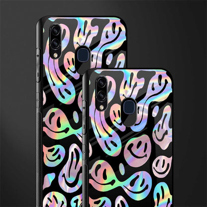 acid smiles chromatic edition glass case for samsung galaxy a20 image-2