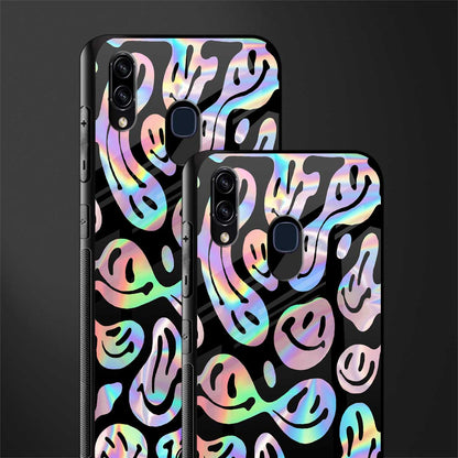 acid smiles chromatic edition glass case for samsung galaxy m10s image-2
