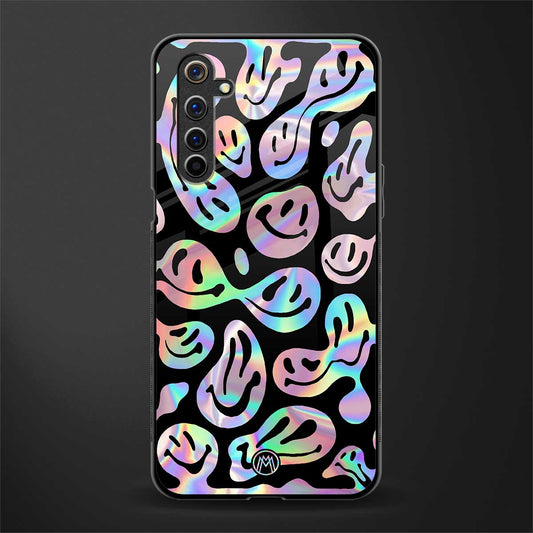 acid smiles chromatic edition glass case for realme 6i image