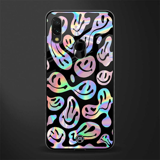 acid smiles chromatic edition glass case for redmi note 7 pro image
