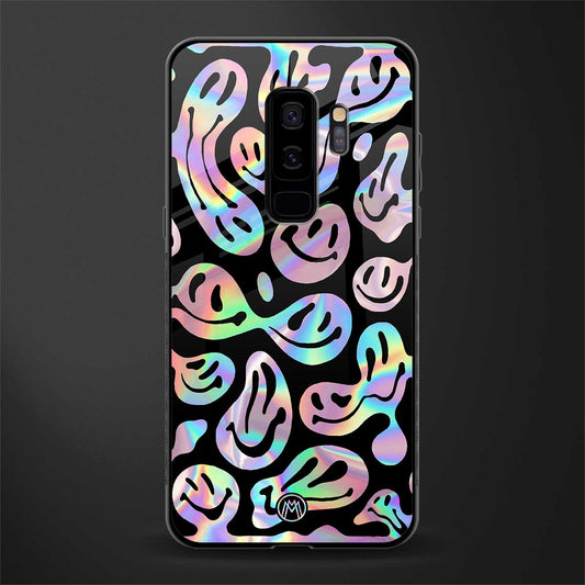 acid smiles chromatic edition glass case for samsung galaxy s9 plus image