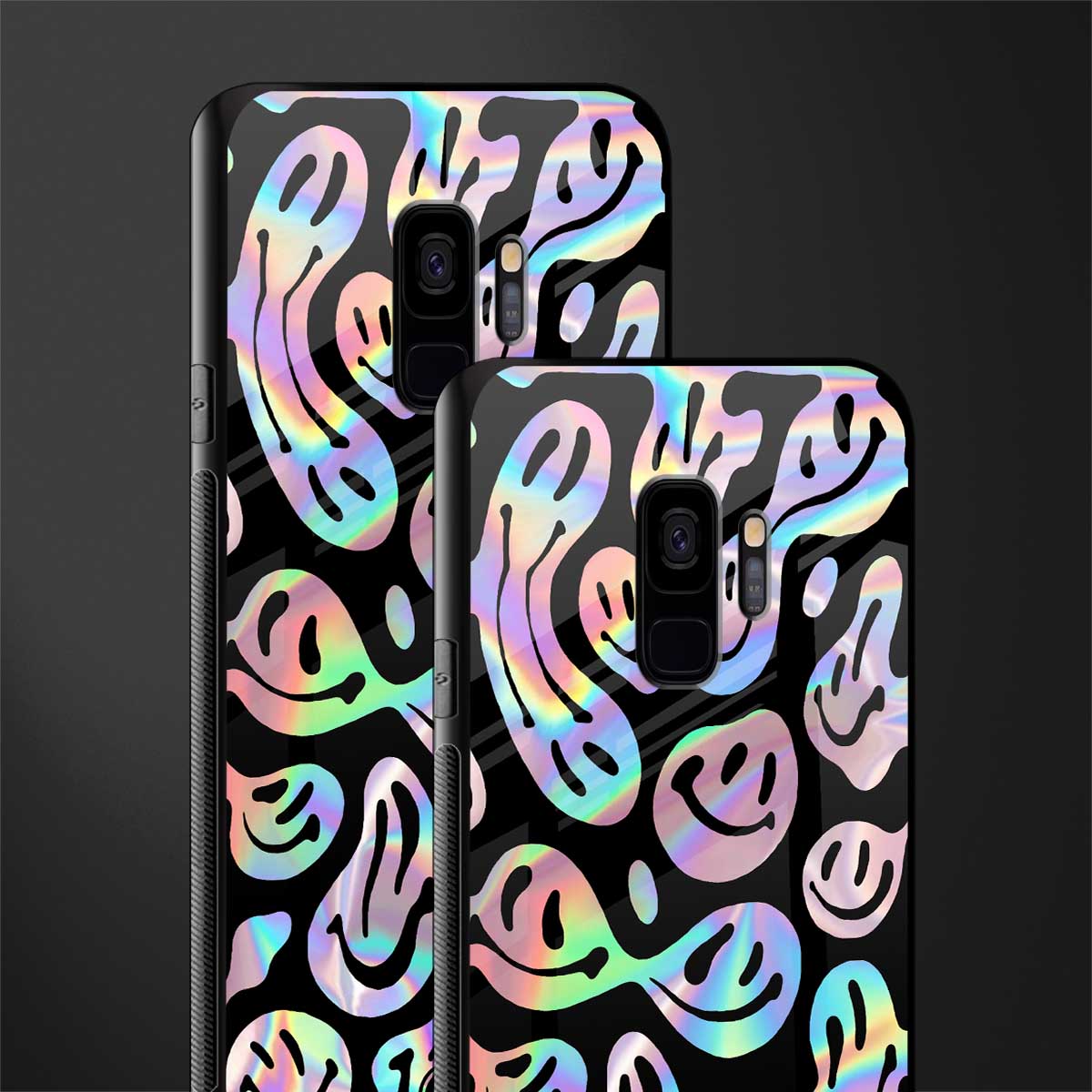 acid smiles chromatic edition glass case for samsung galaxy s9 image-2