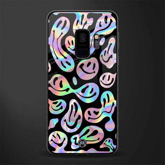 acid smiles chromatic edition glass case for samsung galaxy s9 image