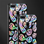 acid smiles chromatic edition glass case for oppo a12 image-2