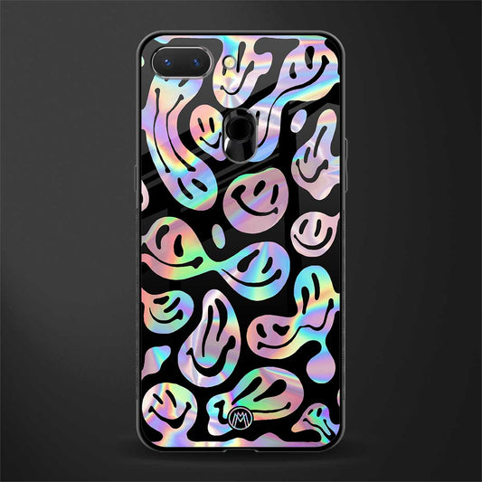 acid smiles chromatic edition glass case for oppo a5 image