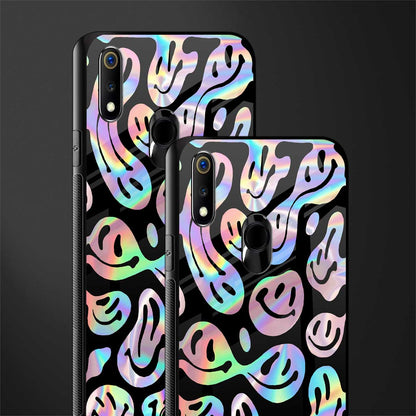 acid smiles chromatic edition glass case for realme 3i image-2