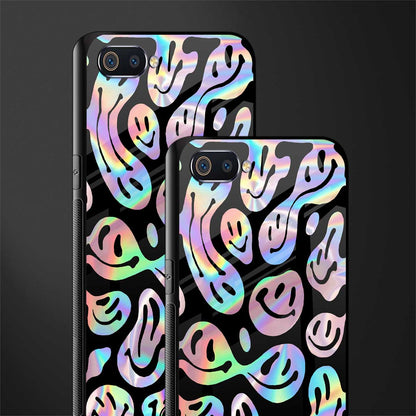 acid smiles chromatic edition glass case for oppo a1k image-2