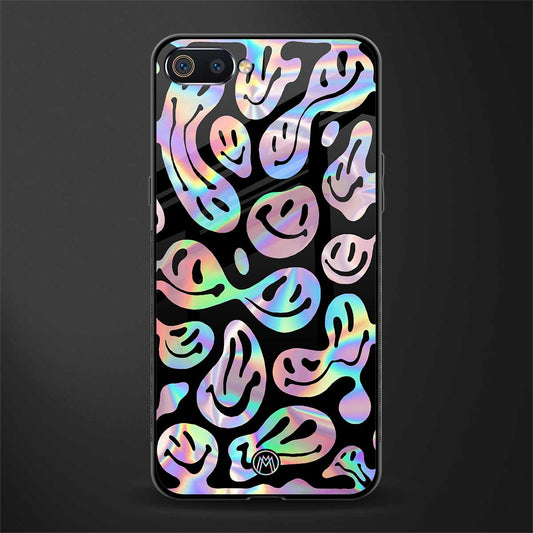 acid smiles chromatic edition glass case for oppo a1k image