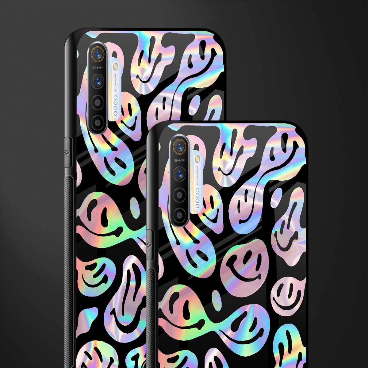 acid smiles chromatic edition glass case for realme x2 image-2