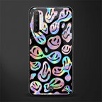 acid smiles chromatic edition glass case for realme xt image