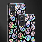 acid smiles chromatic edition glass case for vivo v21 5g image-2