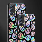 acid smiles chromatic edition glass case for oppo f19 image-2
