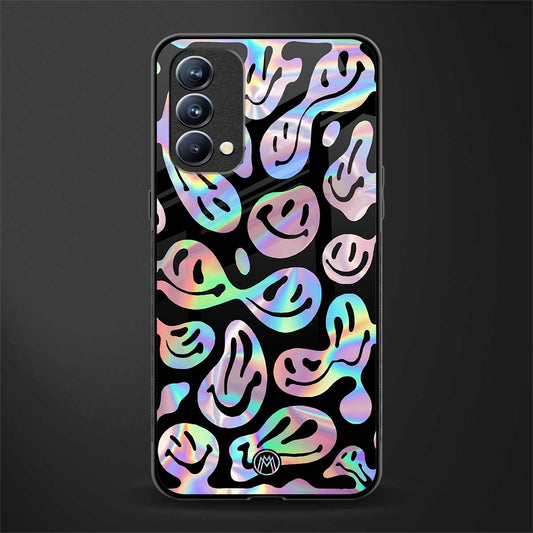 acid smiles chromatic edition glass case for oppo f19 image