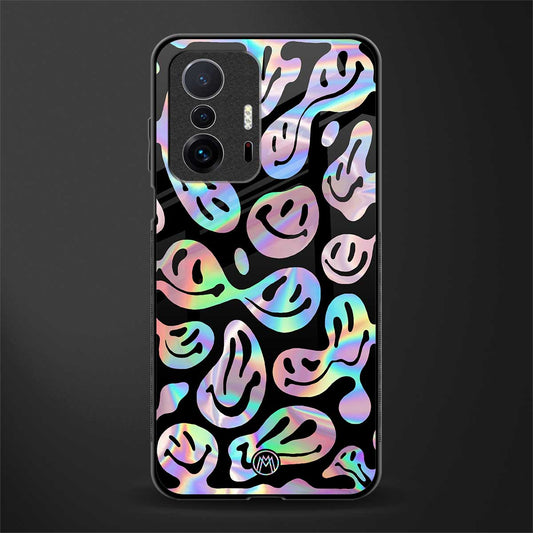 acid smiles chromatic edition glass case for mi 11t pro 5g image