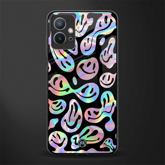 acid smiles chromatic edition glass case for vivo t1 5g image