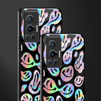 acid smiles chromatic edition glass case for vivo x70 pro image-2