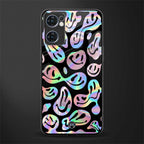 acid smiles chromatic edition glass case for oppo reno7 5g image