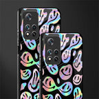acid smiles chromatic edition glass case for poco m4 pro 5g image-2