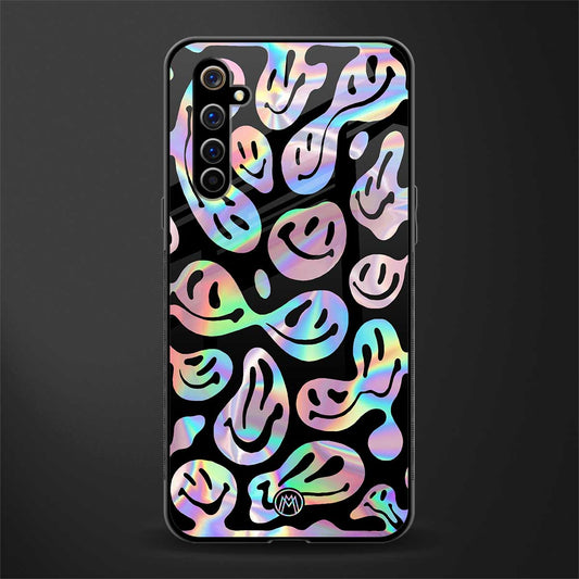 acid smiles chromatic edition glass case for realme x50 pro image