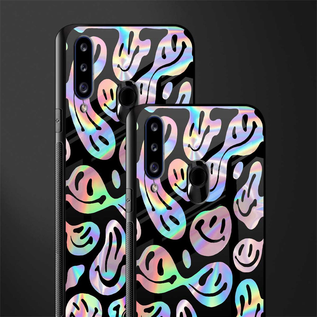 acid smiles chromatic edition glass case for samsung galaxy a20s image-2