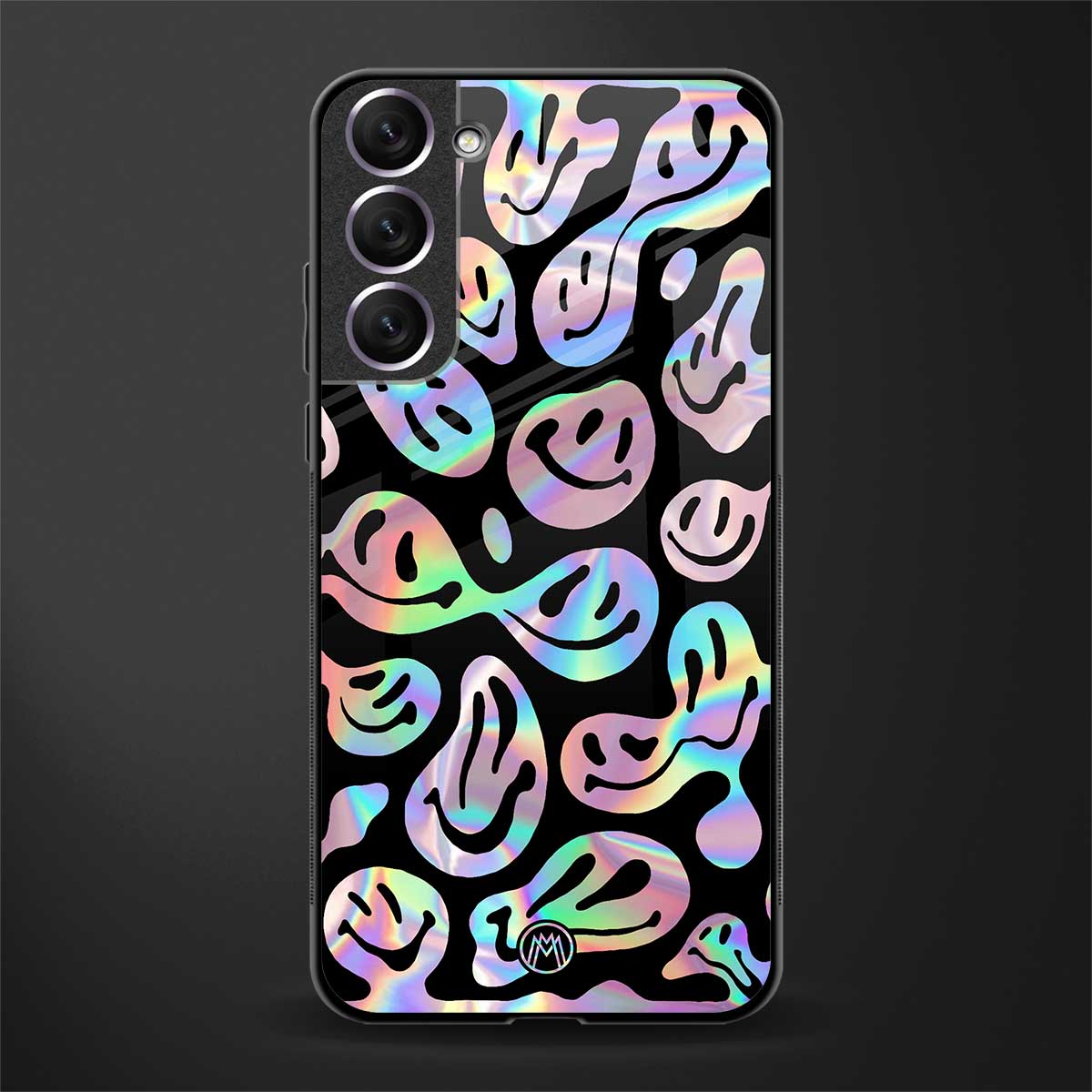 acid smiles chromatic edition glass case for samsung galaxy s22 5g image
