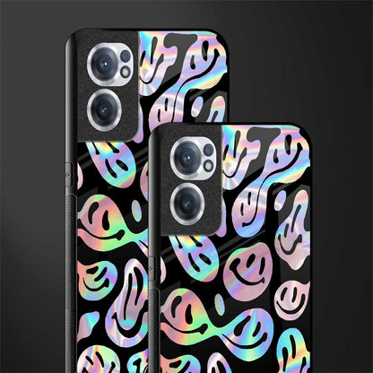 acid smiles chromatic edition glass case for oneplus nord ce 2 5g image-2