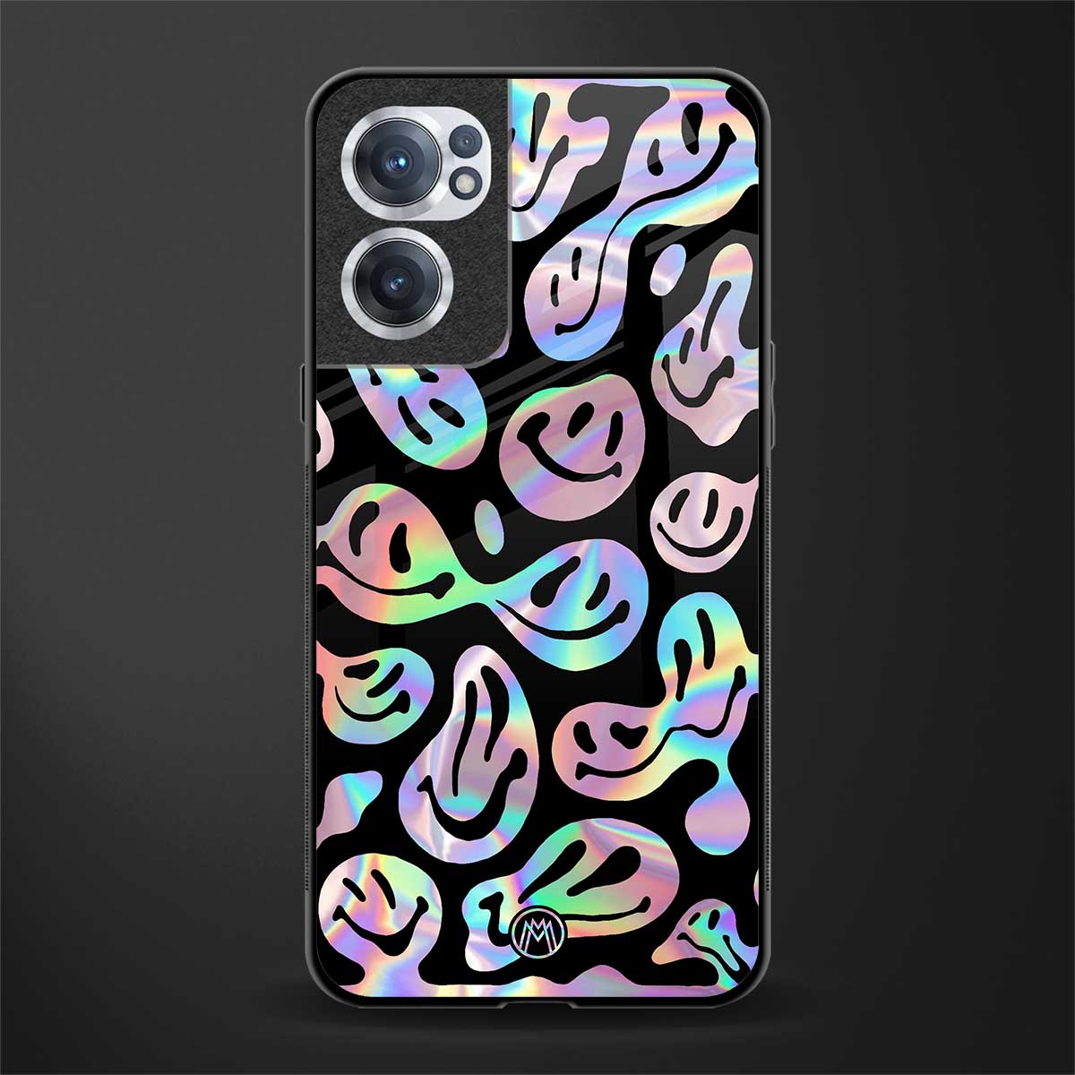 acid smiles chromatic edition glass case for oneplus nord ce 2 5g image