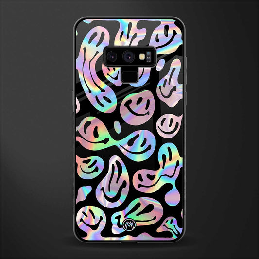 acid smiles chromatic edition glass case for samsung galaxy note 9 image